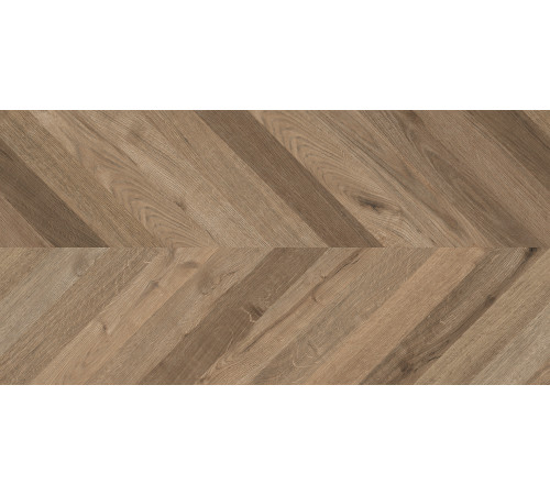 Wood Lux Walnut Chevron M Керамогранит коричневый 60х120 матовый карвинг