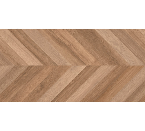 Wood Canarium Chevron M Керамогранит тёмно-бежевый 60х120 матовый карвинг