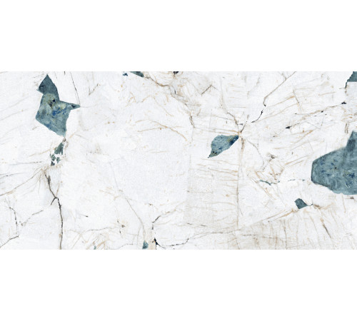 Crackstone Aqua Керамогранит бирюзовый 60х120 лаппатированный шайн