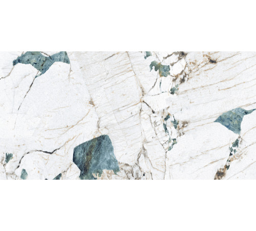 Crackstone Aqua Керамогранит бирюзовый 60х120 лаппатированный шайн