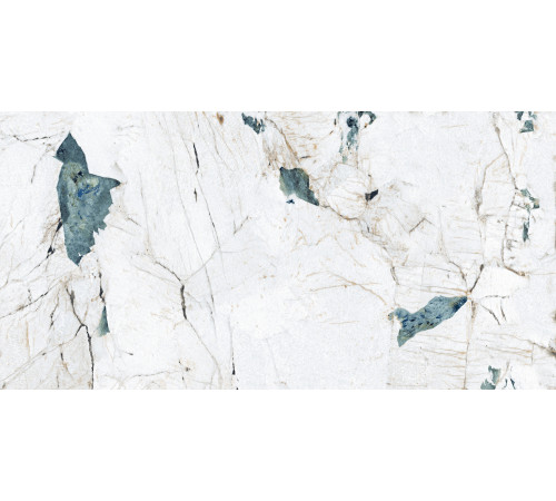 Crackstone Aqua Керамогранит бирюзовый 60х120 лаппатированный шайн