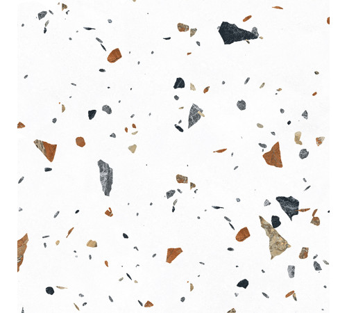 Terazzo Bianco Керамогранит цветной 60х60 матовый карвинг