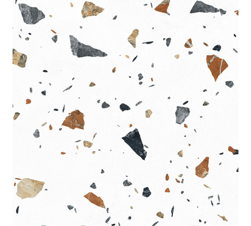 Terazzo Bianco Керамогранит цветной 60х60 матовый карвинг