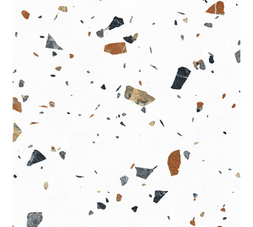 Terazzo Bianco Керамогранит цветной 60х60 матовый карвинг