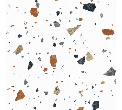 Terazzo Bianco Керамогранит цветной 60х60 матовый карвинг