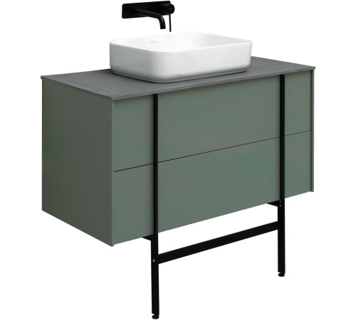Тумба под раковину Allen Brau Reality 100 1.32007.CGM олива матовый