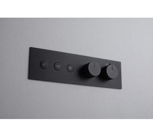 Смеситель для душа Allen Brau Liberty 5.33003-31 (с внутренней частью, 3 выхода) черный матовый