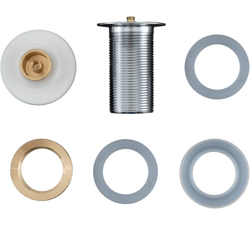 Донный клапан Aquanet белый, без перелива