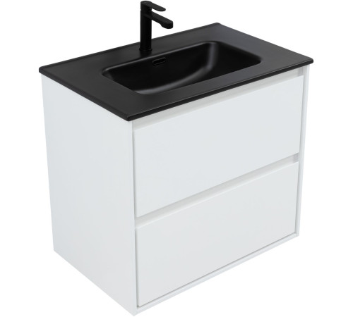 Тумба под раковину Aquanet Милан 70 белый глянец