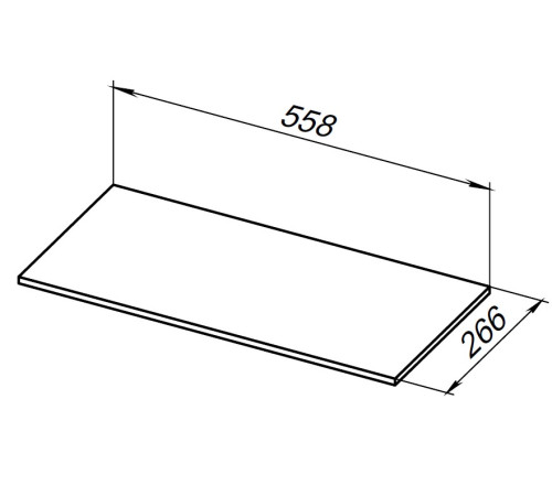 Полка для стеллажа Allen Brau Liberty 60 1.33010.B-S бежевый структ