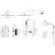 Душевой комплект Allen Brau Infinity 5.21016-00 (с внутренней частью, 2 выхода) хром