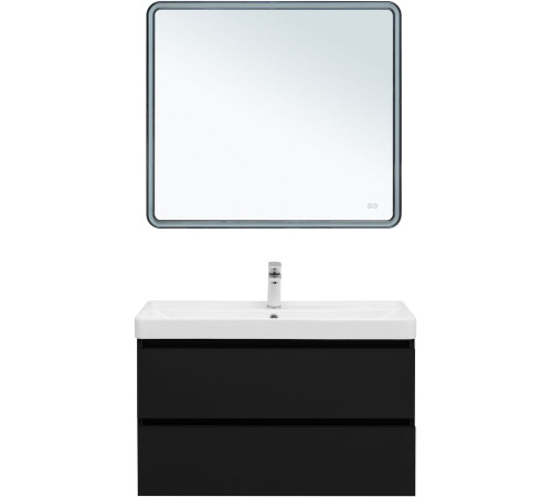 Тумба под раковину Aquanet Вега 2.0 90 черный