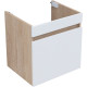 Тумба под раковину Aquanet Оптима 50 дуб светлый/белый сатин