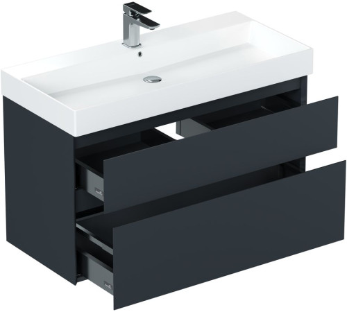 Тумба под раковину Allen Brau Infinity 100 1.210027.AM антрацит матовый
