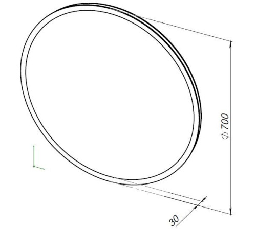 Зеркало Aquanet Optima 70 с LED подсветкой
