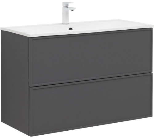 Тумба под раковину Aquanet Арт 100 ясень графит