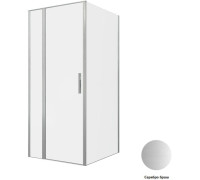 Душевой уголок Allen Brau Priority 90x100 3.31026.BA + 3.31047.BA серебро браш