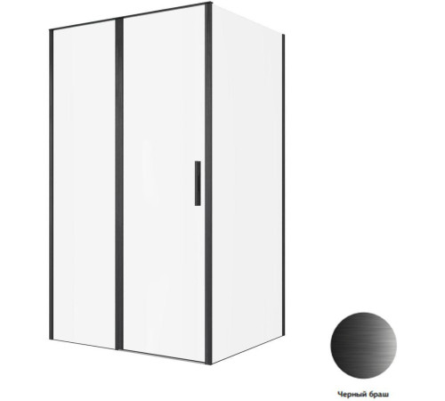 Душевой уголок Allen Brau Priority 120x80 3.31033.BBA + 3.31042.BBA черный браш