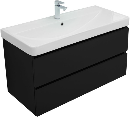 Тумба под раковину Aquanet Вега 2.0 100 черный