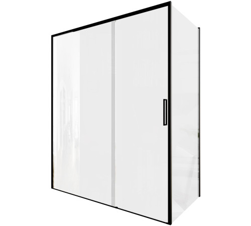 Душевой уголок Aquanet Pleasure Evo 160x90 AE65-160x90-BT профиль черный, прозрачное стекло