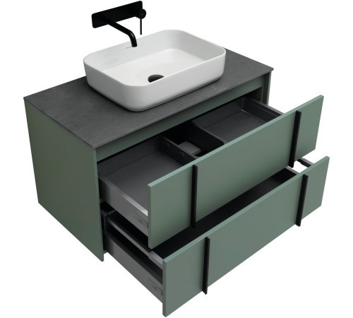 Тумба под раковину Allen Brau Reality 90 1.32006.CGM олива матовый