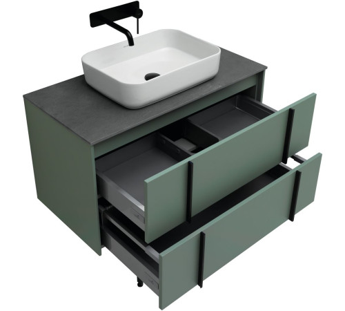 Тумба под раковину Allen Brau Reality 90 1.32006.CGM олива матовый