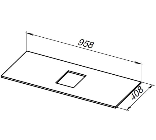 Столешница Allen Brau Priority 100 1.31011.B бежевый