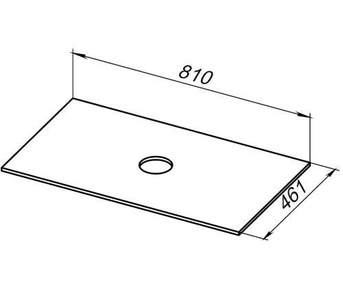 Столешница Allen Brau Reality 80 1.32023.G-S серый структ