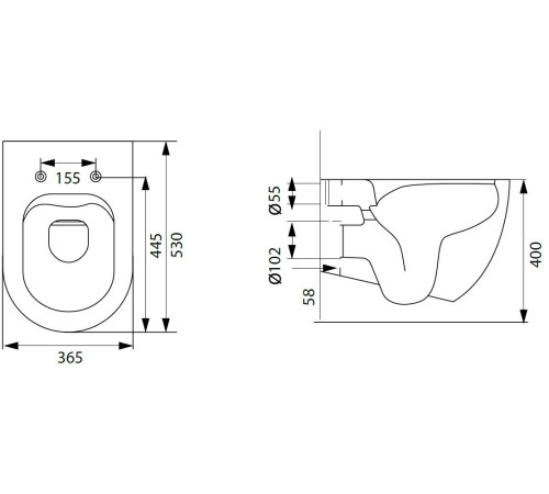 Унитаз с инсталляцией Allen Brau Reality 4.32006.20/8.9466.0.000.000.1 белый глянец