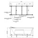 Каркас сварной для акриловой ванны Aquanet Lotos 170x75 L/R