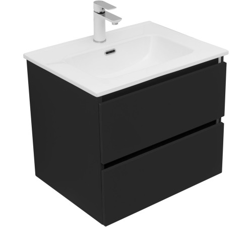 Тумба под раковину Aquanet Вега 2.0 60 черный
