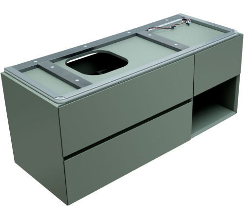 Тумба под раковину Allen Brau Infinity 120 1.21005.CGM L олива матовый