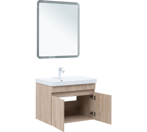 Тумба под раковину Aquanet Оптима 70 дуб светлый