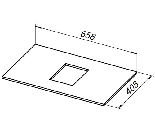 Столешница Allen Brau Priority 70 1.31009.G графит