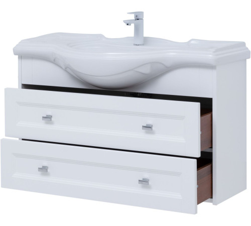 Тумба под раковину Aquanet Монте 85 белый матовый