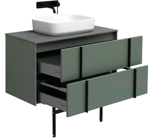 Тумба под раковину Allen Brau Reality 90 1.32006.CGM олива матовый