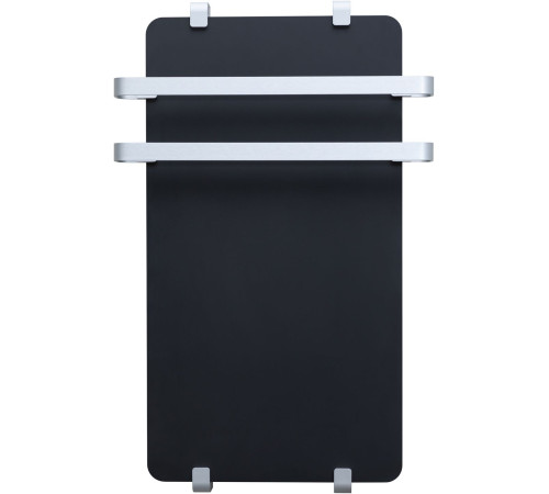 Полотенцесушитель электрический Allen Brau Infinity 80x44 с рейлингом 2.0 и креплением, серебро браш