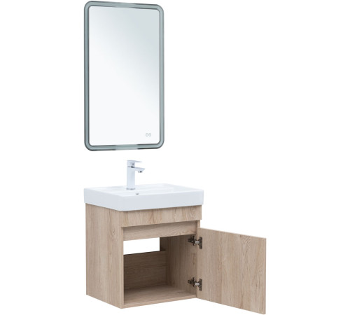 Тумба под раковину Aquanet Оптима 50 дуб светлый