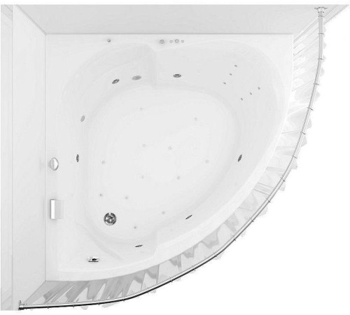 Карниз для ванны Aquanet Fregate полукруглый 120х120