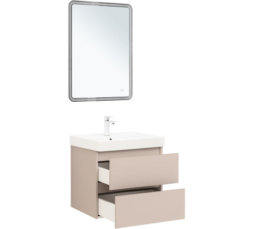 Тумба под раковину Aquanet Вега 2.0 60 бежевый