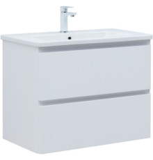 Тумба под раковину Aquanet Эмбер 80 белый матовый
