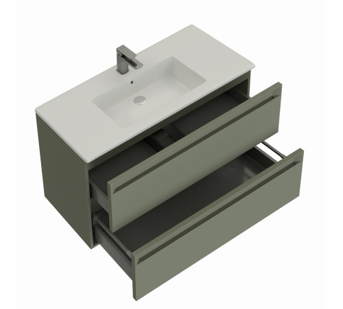 Тумба под раковину Allen Brau Eclipse 60 1.E1001.CGM 2.0 олива матовый