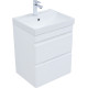 Тумба под раковину Aquanet Слим 50 белый сатин