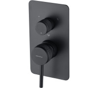 Смеситель для ванны Allen Brau Priority 5.31A11-31 (с внутренней частью, 3 выхода) черный матовый