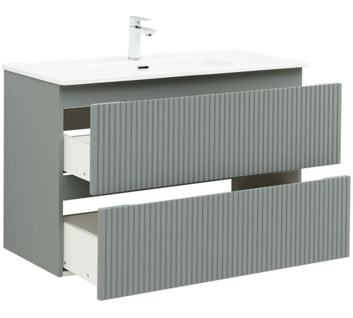 Тумба под раковину Aquanet Джейн (Flat) 100 мисти грин