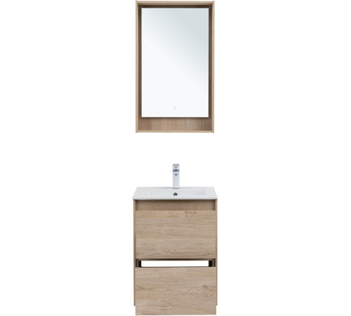 Тумба под раковину Aquanet Милан 50 дуб светлый