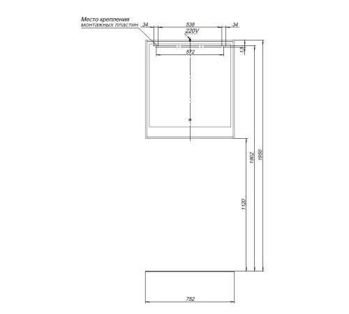 Зеркало Aquanet Милан 80 дуб светлый