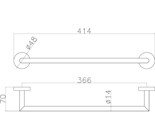 Держатель для полотенец Allen Brau Priority 6.31A11-BN никель браш