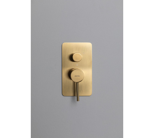 Смеситель для ванны Allen Brau Priority 5.31A11-GB (с внутренней частью, 3 выхода) золото