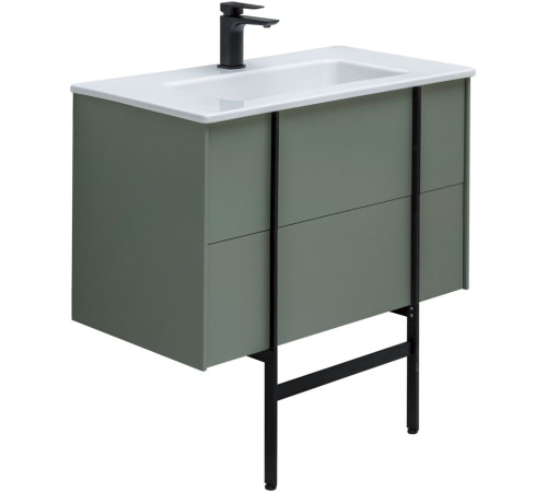 Тумба под раковину Allen Brau Reality 80 1.32005.CGM олива матовый